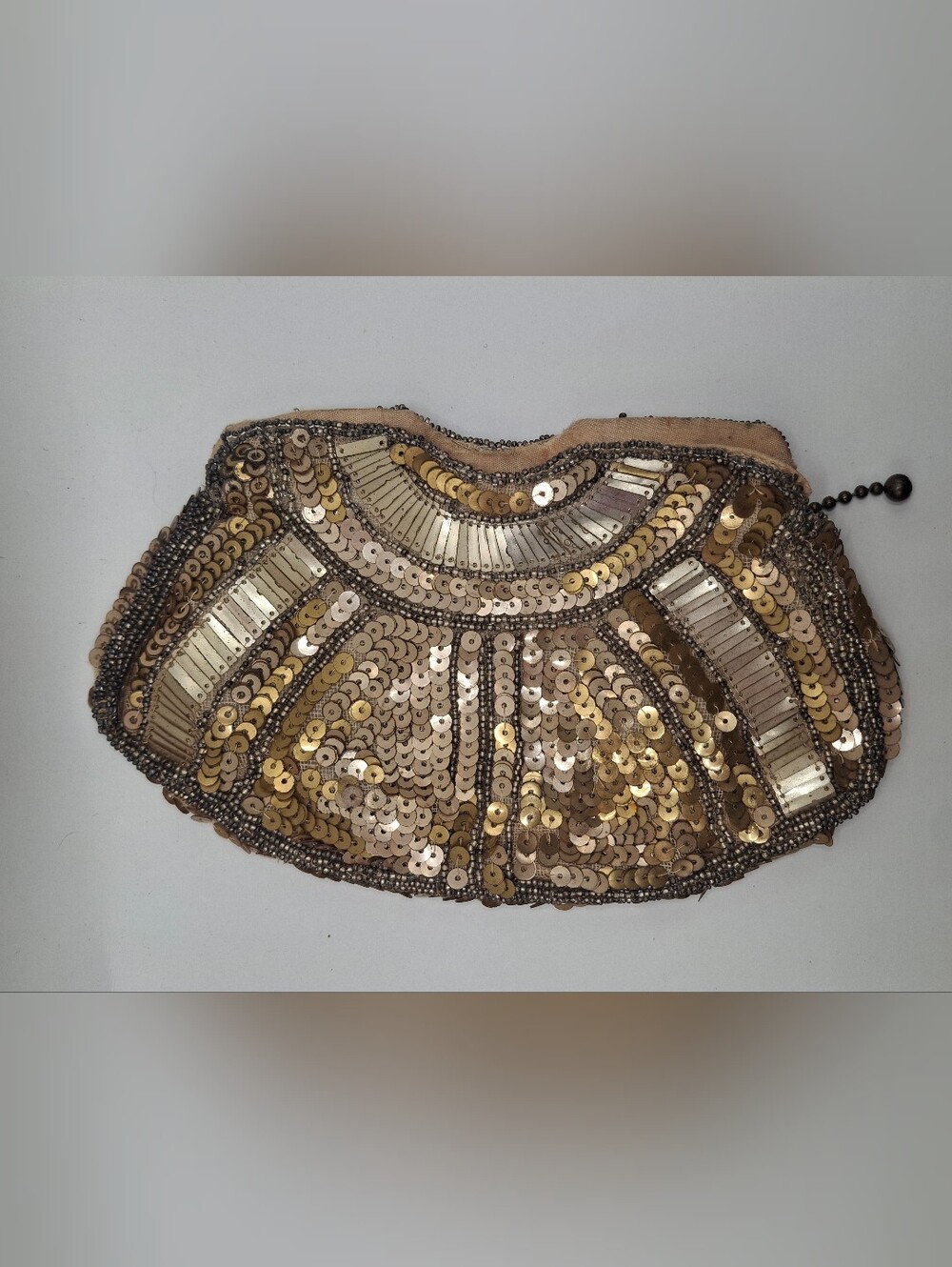 Vintage Gold Sequin Clutch Wristlet